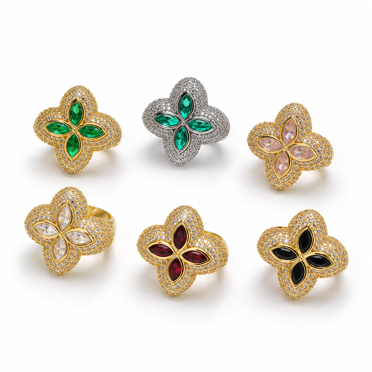 Anillo que hacen lucir tu mano elegantes Vidrio Real
