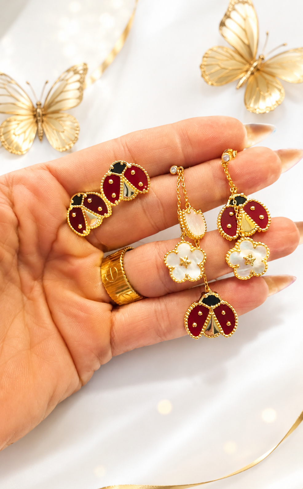 Aretes de coquitos