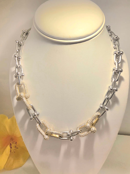 Gargantilla Tifany Silver y Oro