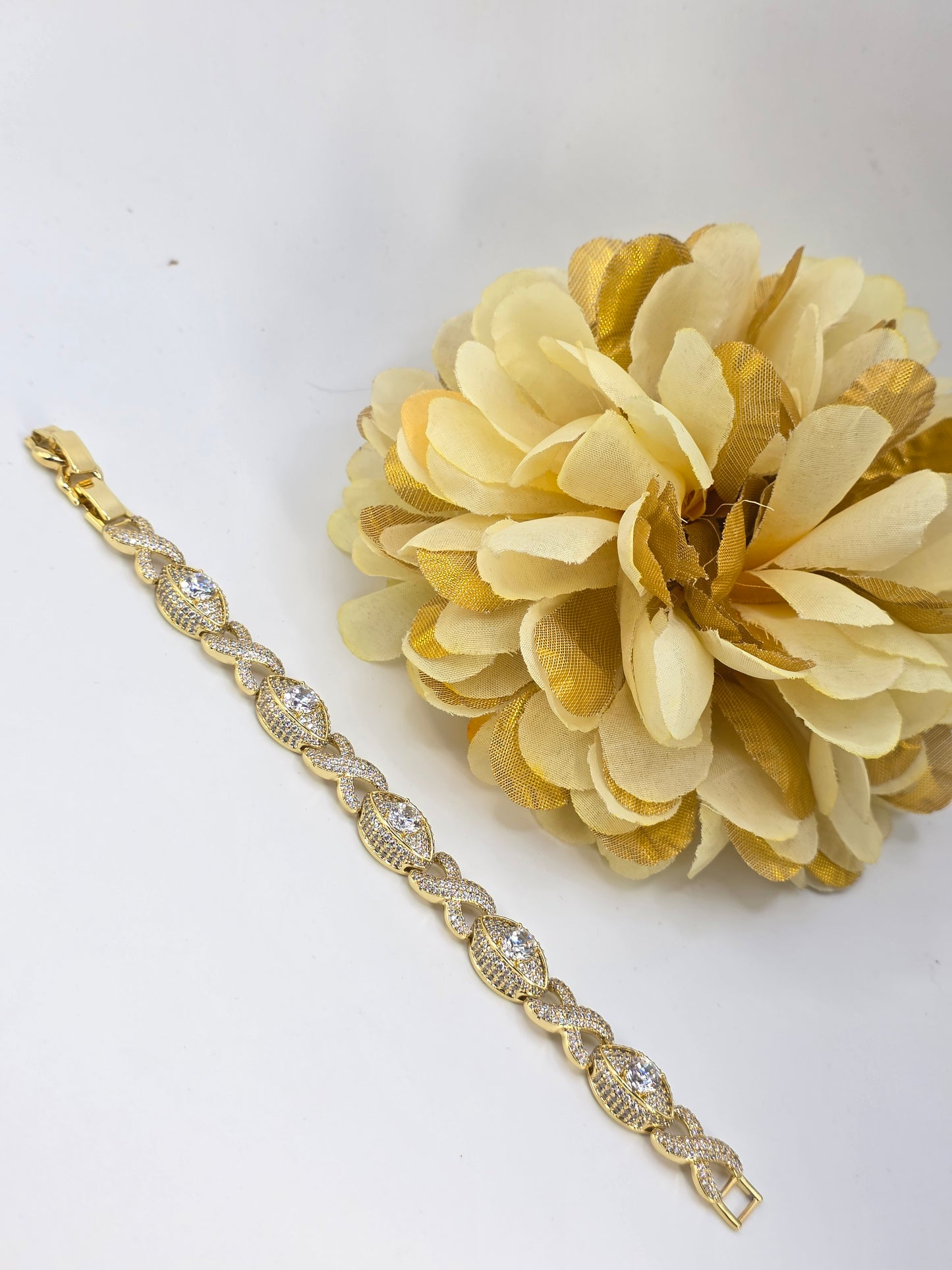 Pulsera de Ojo Turco en Vidrio 7imch extensión