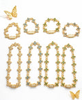 Luce impecable-Set Flores Vidrio Real