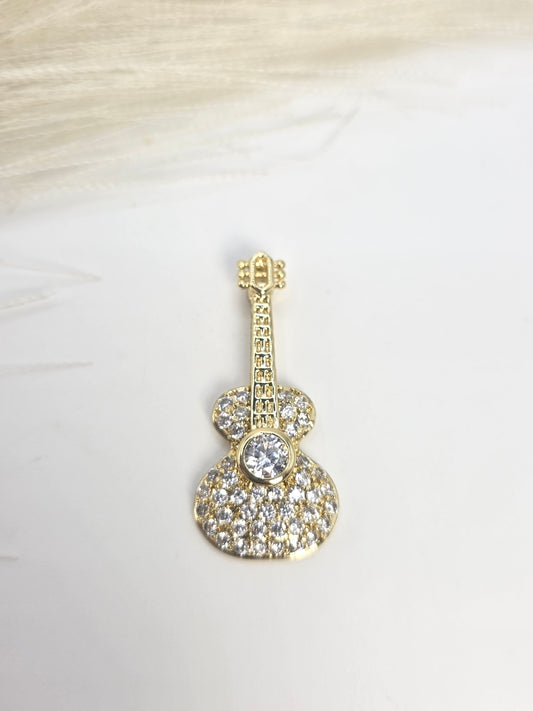 Small Guitar Pendant 10mm