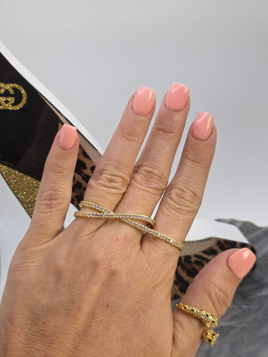 Anillo triple dedo seguidos size 7/8/9 Minimalista tendencia