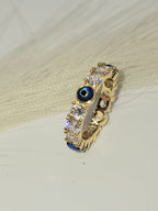 Anillo de Vidrio de Ojo Turco