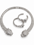 Gargantilla Silver Pantera Inspirado en diseñador
