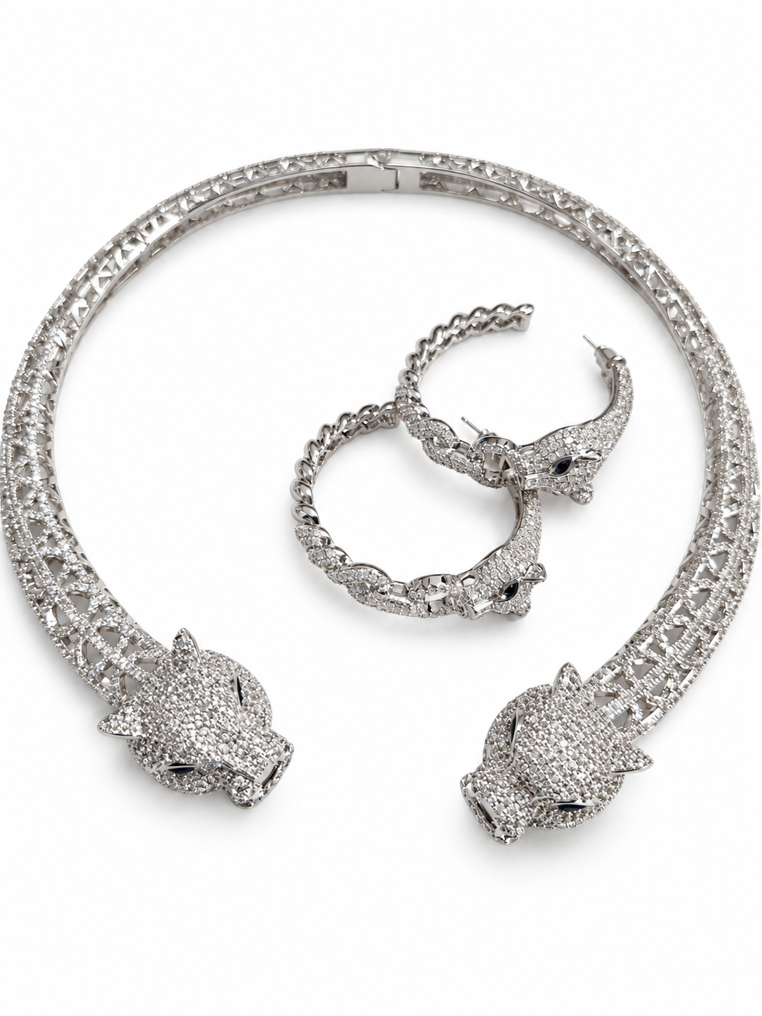 Gargantilla Silver Pantera Inspirado en diseñador
