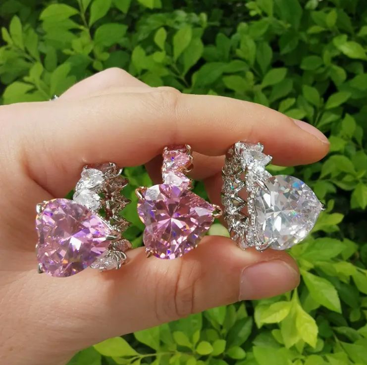 Anillo Princesa Blanco en Vidrio