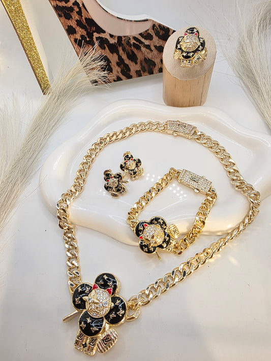 Set de Viviana cadena 18inch Brazalete 7inch