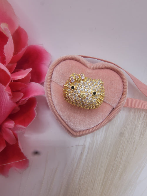 Hello Kitty Ring / High Quality 14k Gold Plated
