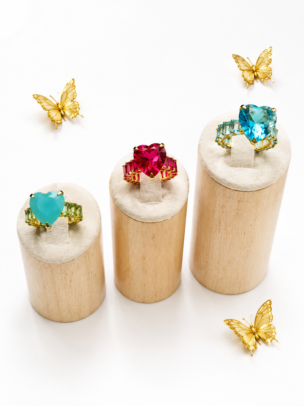 Anillos Princesa Vidrio Real