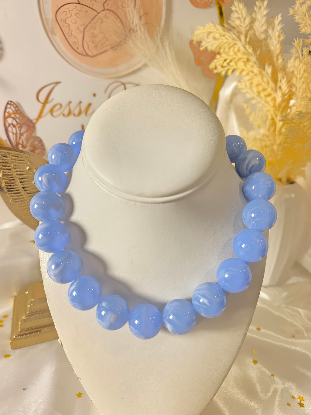 Collar de Bola de Chicle Colores para ti -size 18inch con extension