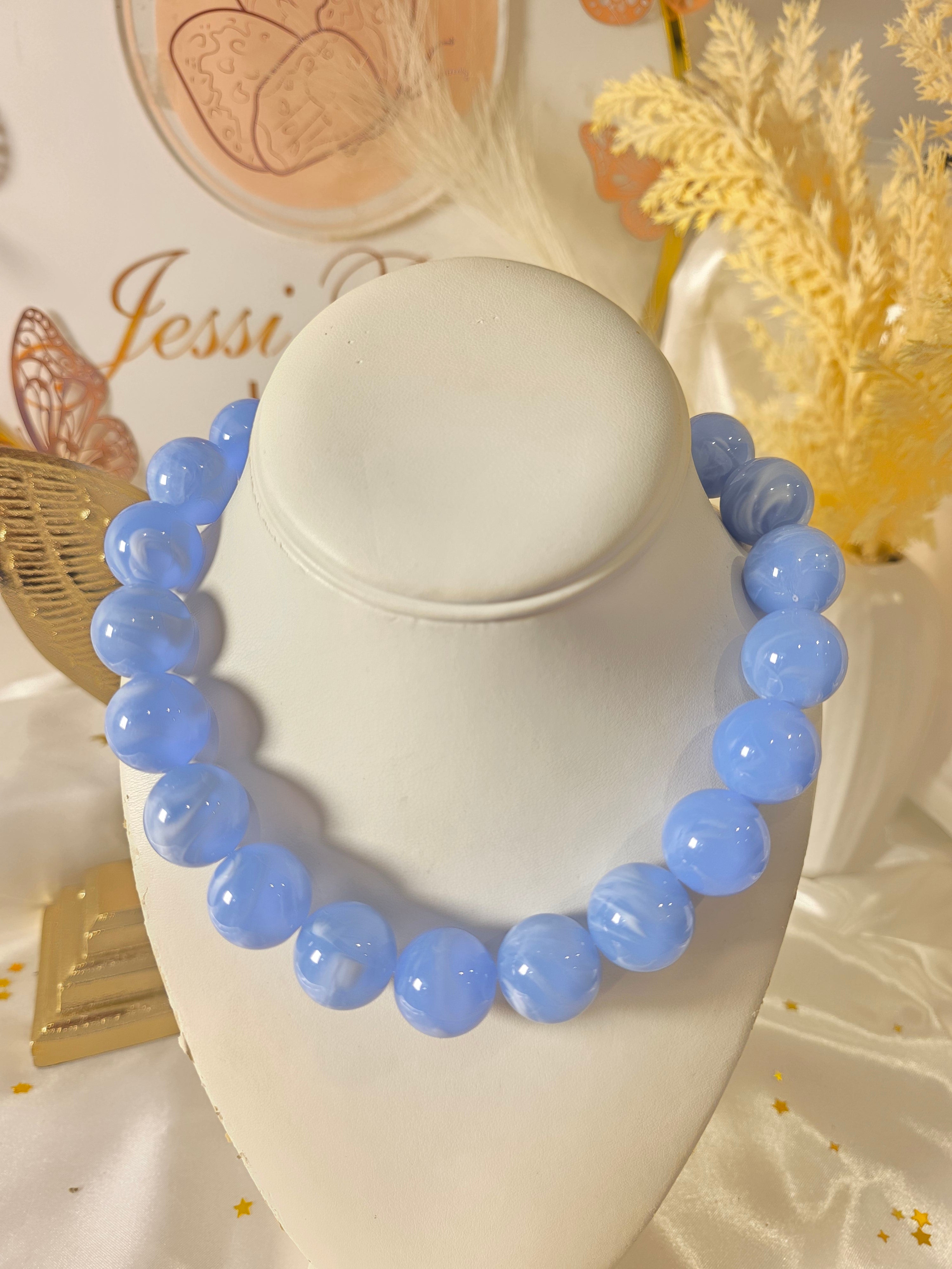 Collar de Bola de Chicle Colores para ti -size 18inch con extension