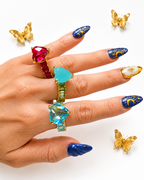 Anillos Princesa Vidrio Real