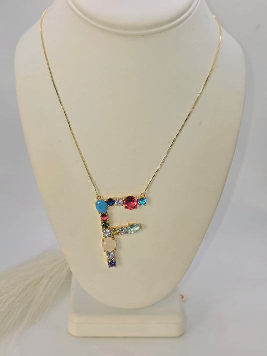 Inicial en ColoresVidrio Real 5A de Size 18inch