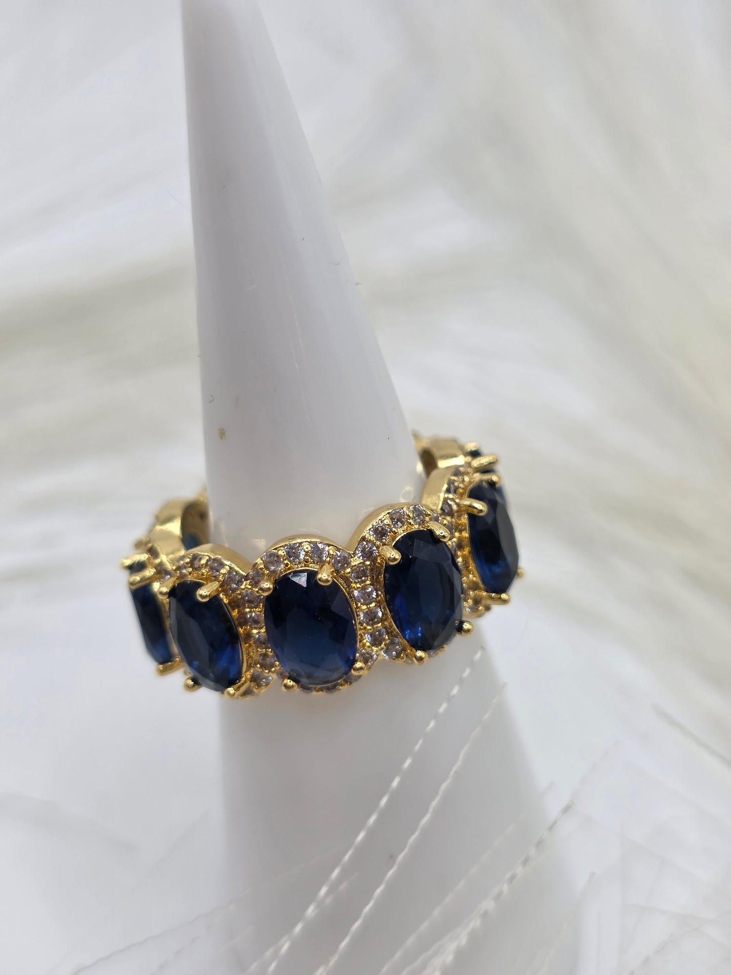 Anillo princesa Azul Vidrio 5A