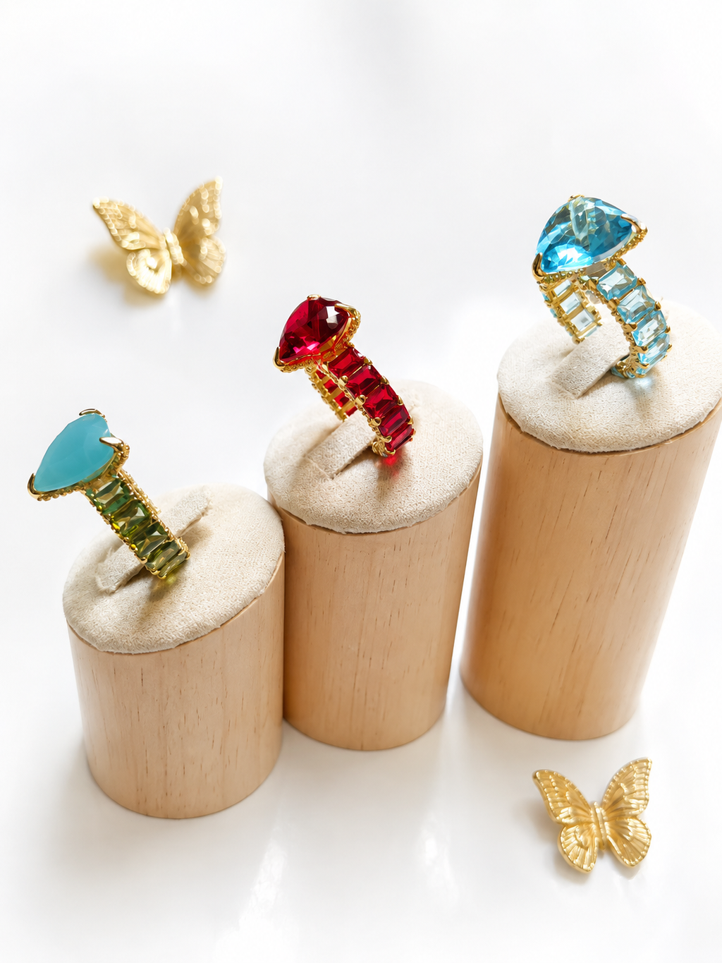 Anillos Princesa Vidrio Real
