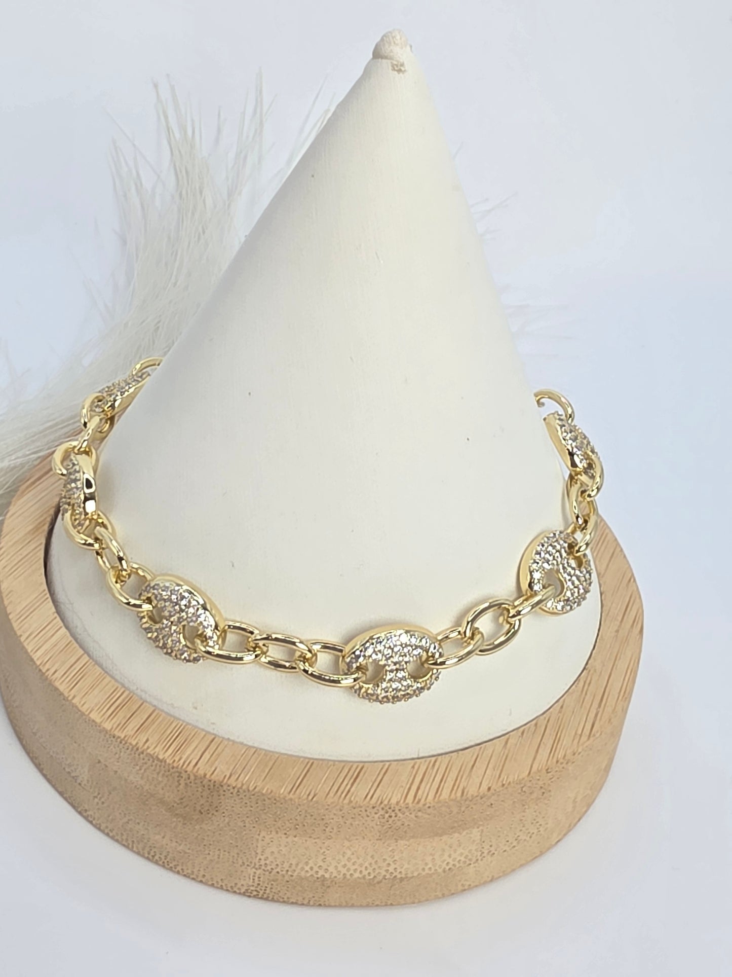 GG 7inch Fabric Bracelet as an extension