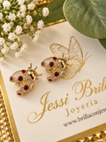 Mini Aretes coquito rojos