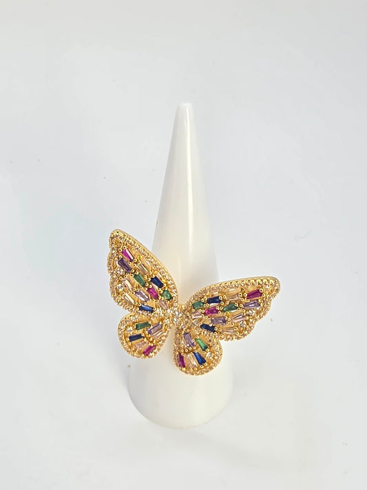 Mariposa de Colores Vidrio Real Size adaptable