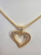Tenis y Corazón de  Vidrio 18inch