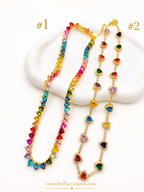 Gargantillas Elegante y Casual Vidrios Real 5AAA
