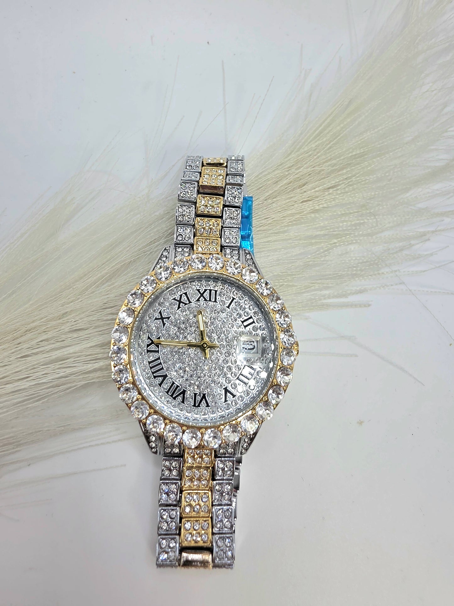 Reloj Wilver & Gold Abrillantado en Vidrio Real 5A  de 38mm Alta Calidad