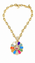 Cadena GG  Atrevida con Girasol Feliz - Size 18inch