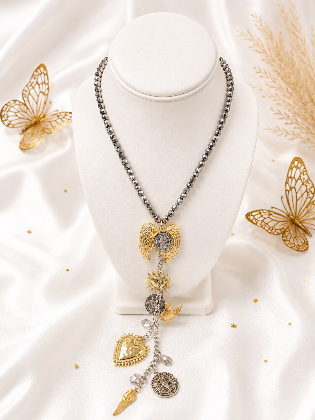 Gargantilla Corbatin Silver y Oro