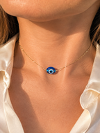 Ojo de Pierdra Murano - Cadenas Ajustables desde 14imch hasta 18inch