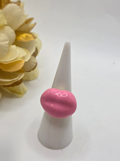 Pink Mouth Ring Size 7