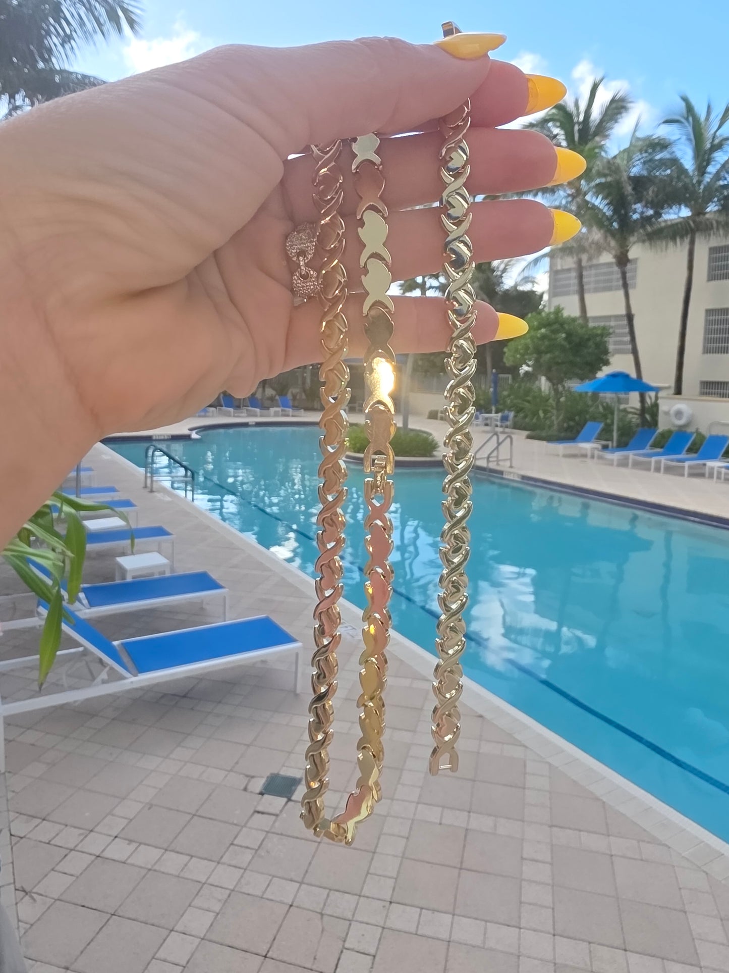 Set de Corazones en 17inch Laminado 14k Alta calidad