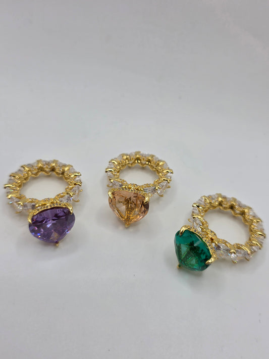 Anillo Princesa de Vidrio Real