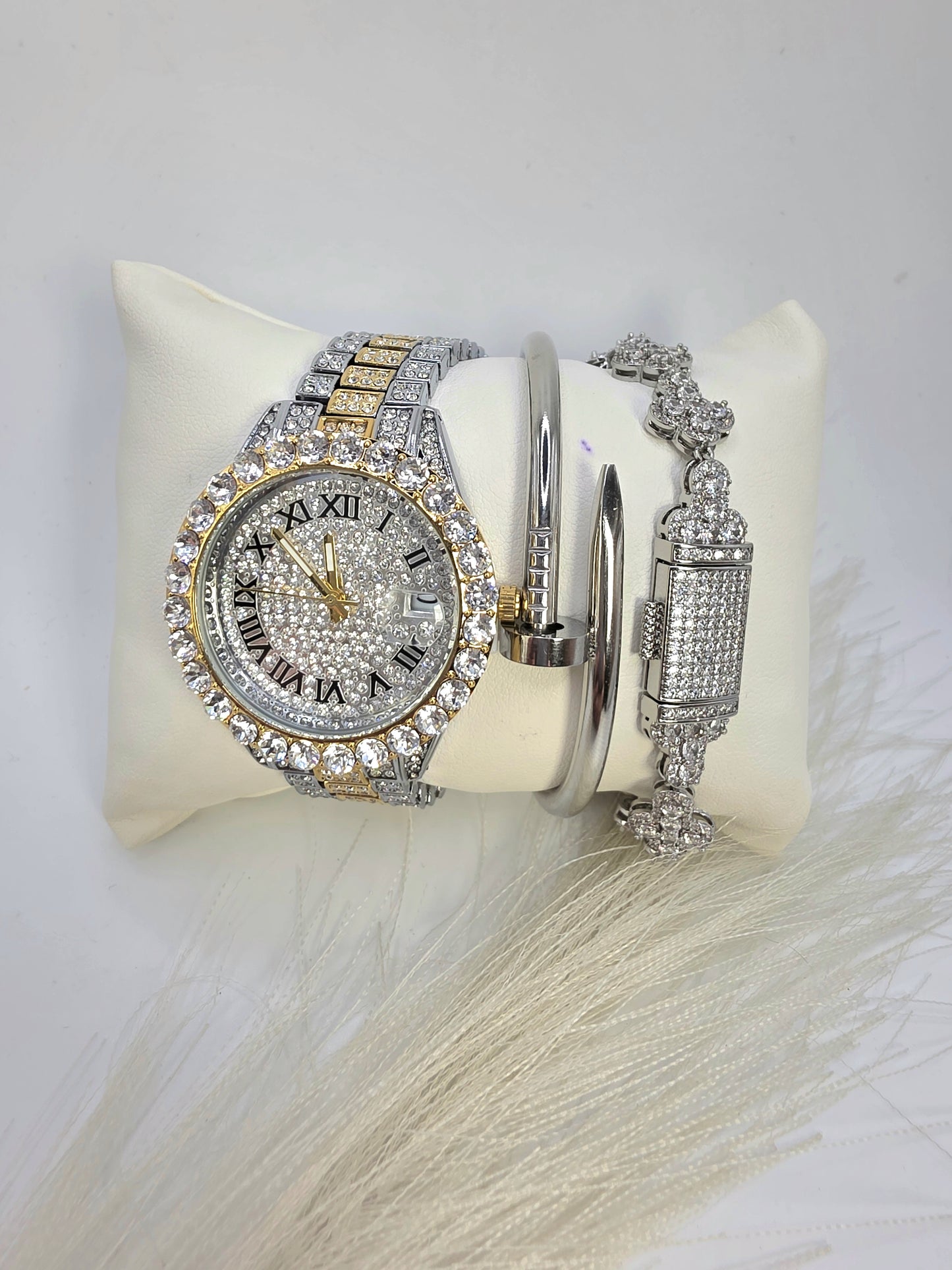 Reloj Wilver & Gold Abrillantado en Vidrio Real 5A  de 38mm Alta Calidad