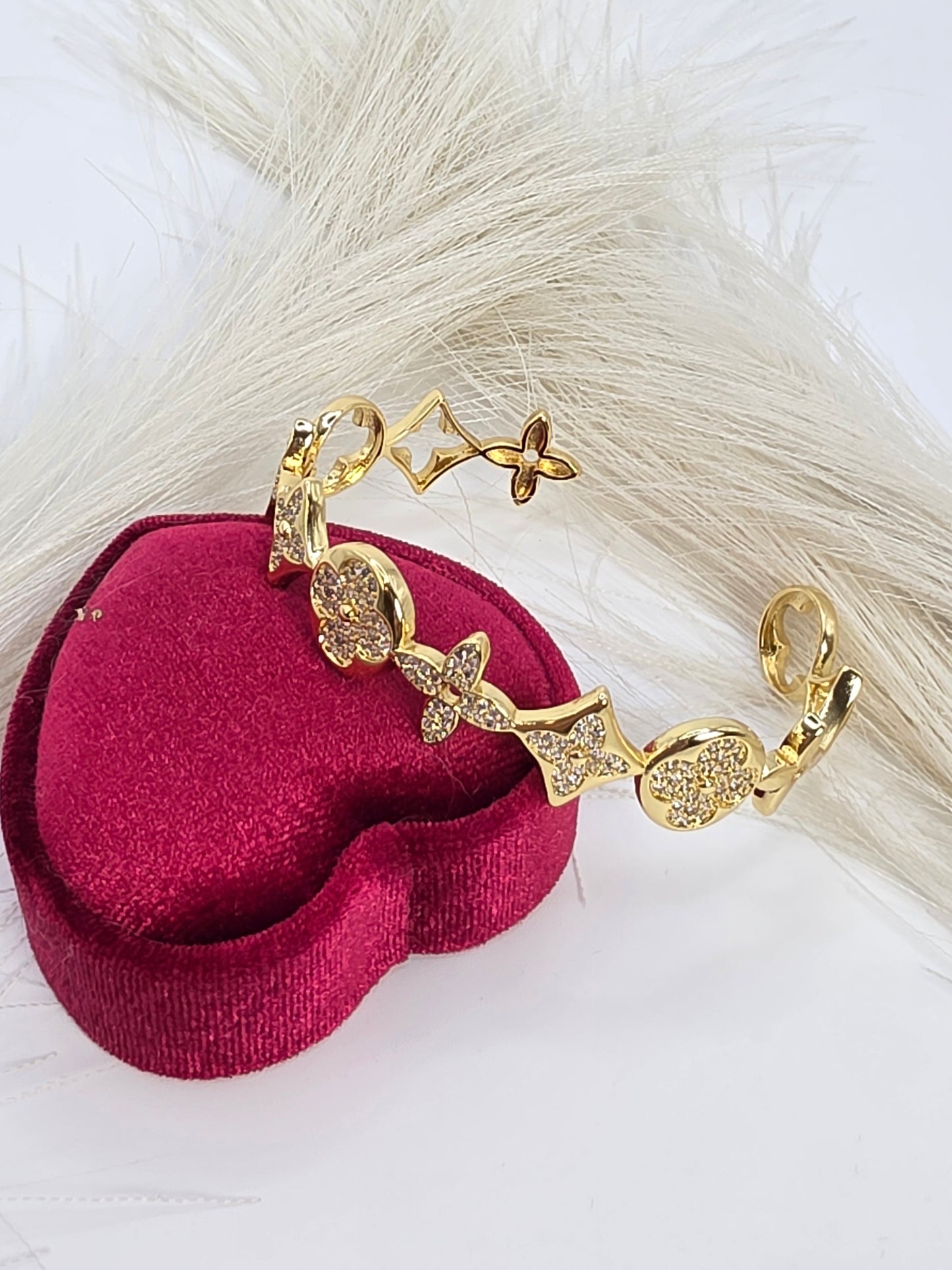 Adjustable Gold LV Bracelet