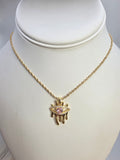 Rose Eye Necklace, Size 16 inches