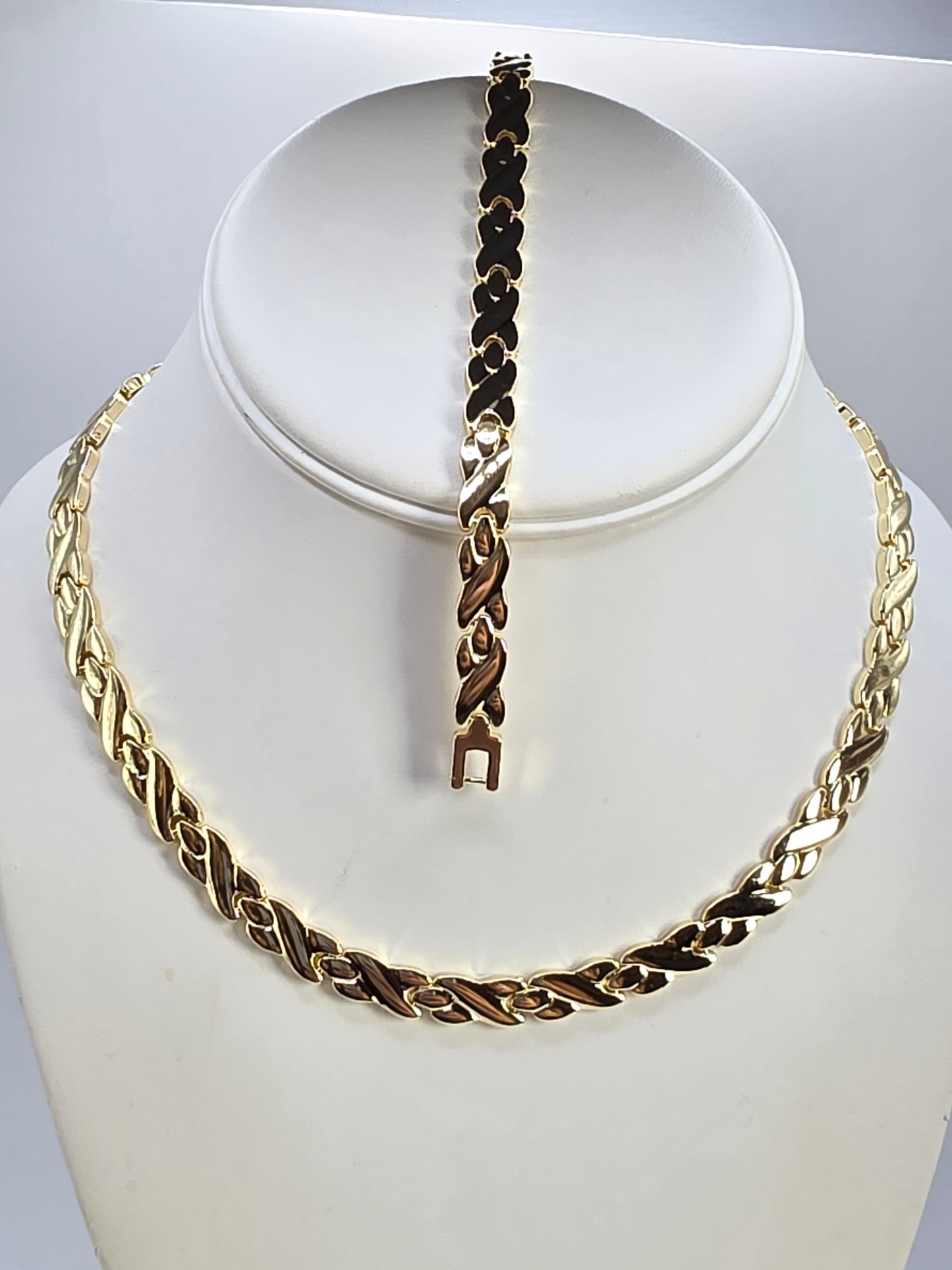 Set de Collar de hojas 18inch /7inch