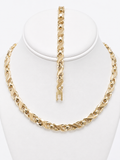 Set de Collar de hojas- Size  18inch /7inch