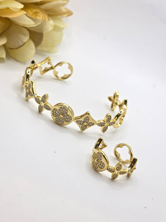 Brazalete y anillo Ajustable LV