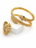 Set Bulga en Vidrio Real Anillo ajustable
