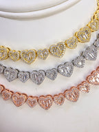 Glass Heart Choker 5AA