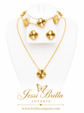 Golden flower choker