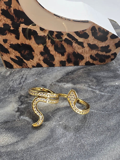 Minimalist double-trend adjustable ring