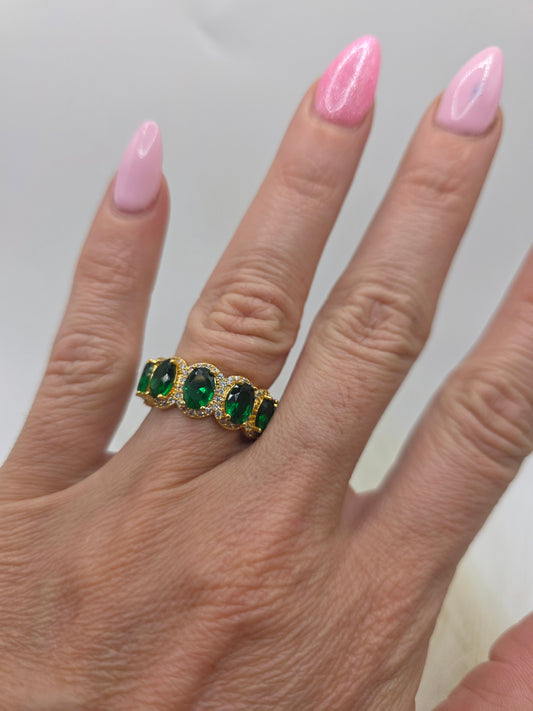 Anillo verde de Vidrio