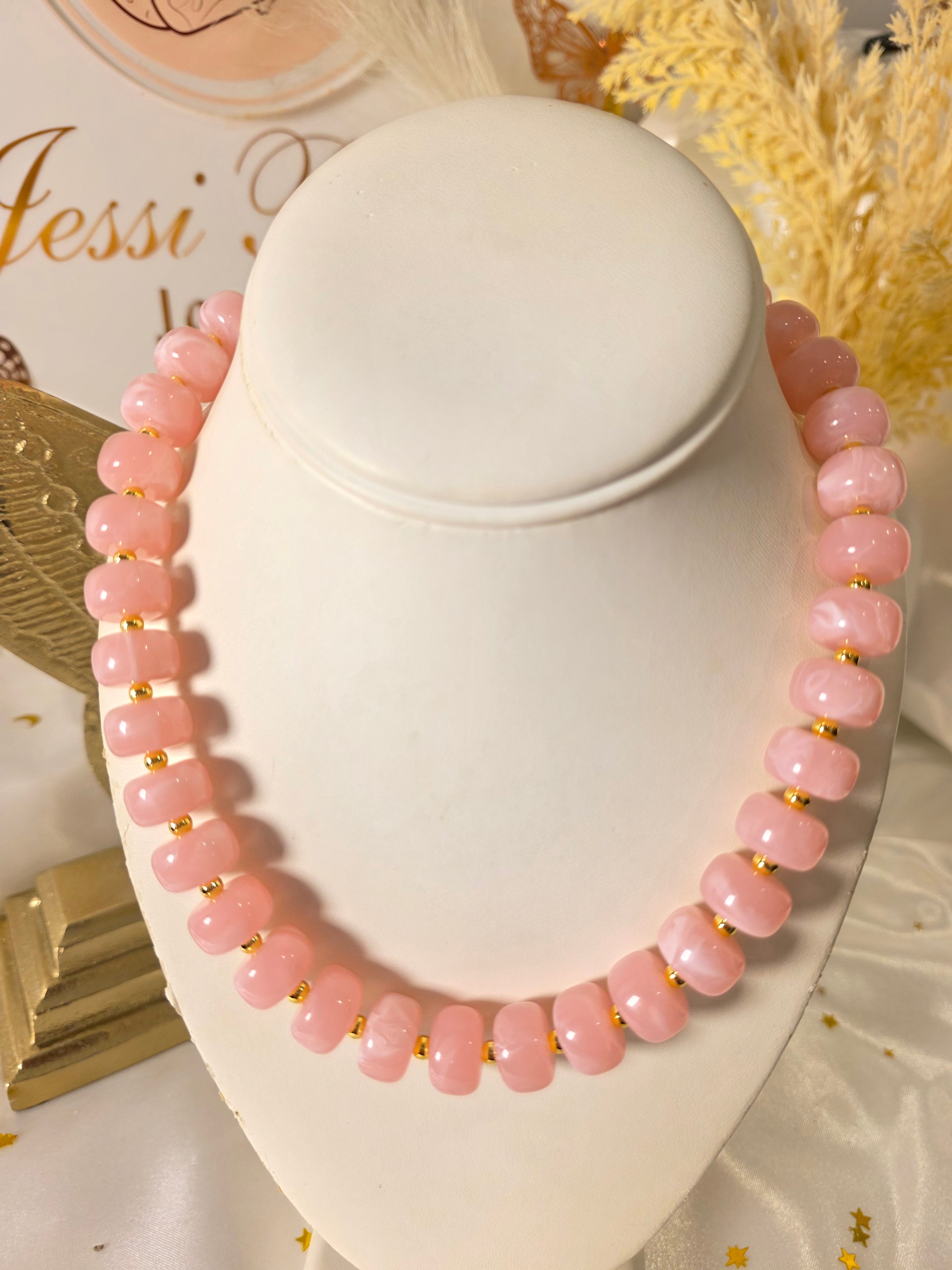 Collar de Bola de Chicle Colores para ti -size 18inch con extension