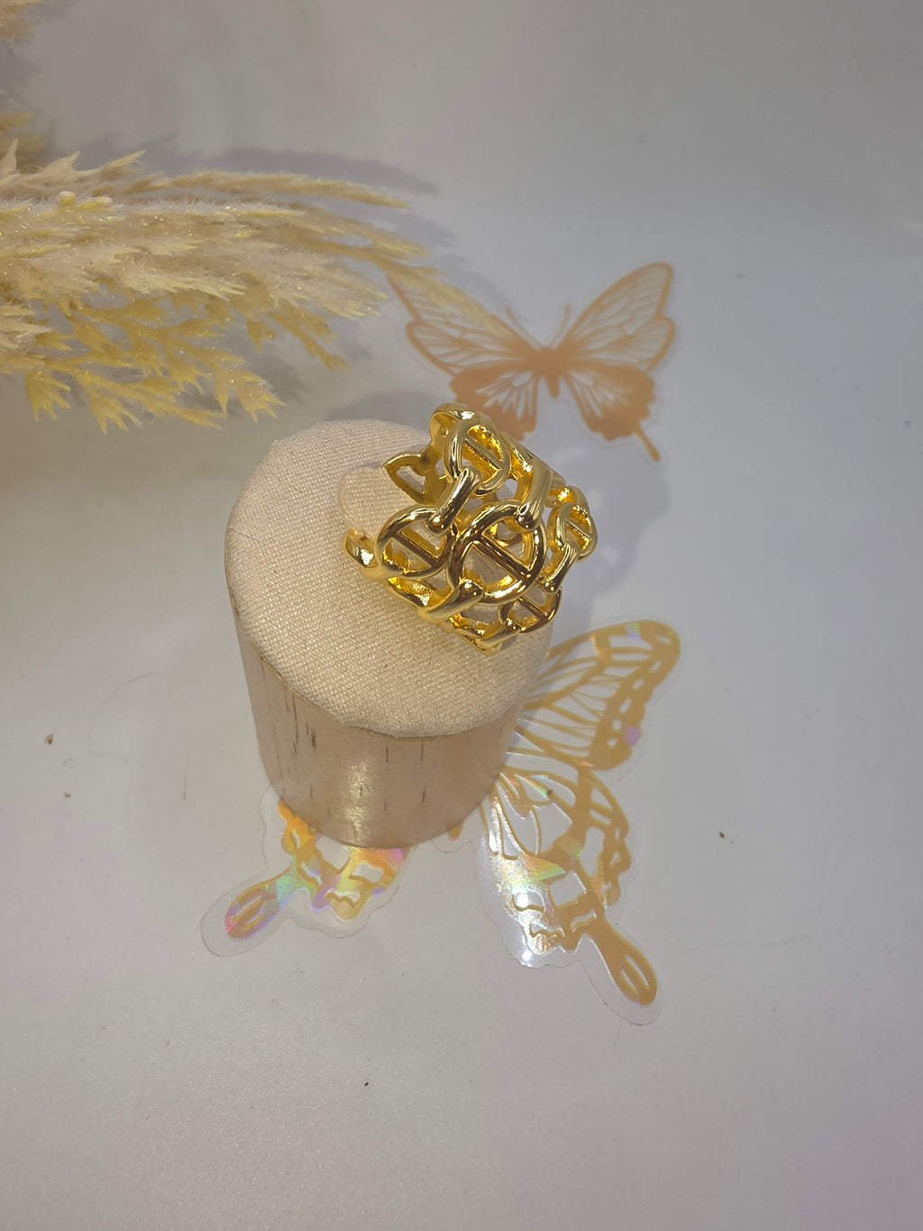 Anillo Tejido GG Ajustable a 7/8/9