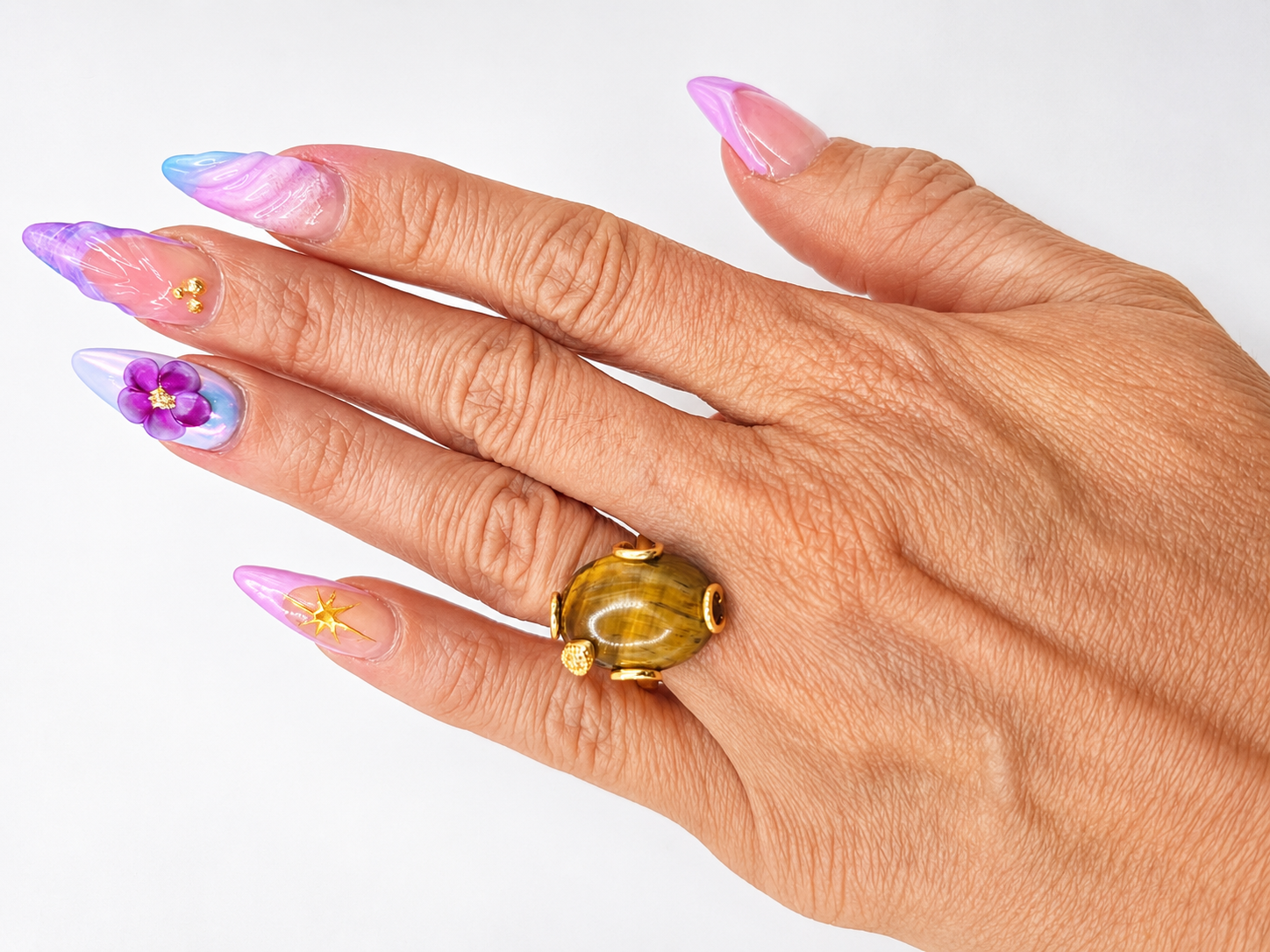 Anillo en piedra Murano -Size 7