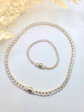 Monaco Dark and White Tennis Set 18inch/7inch
