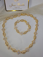 Real Glass Eye and Cross Set 5A Size 18inch/7inch