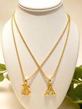Initials with 18-inch Twisted Chain