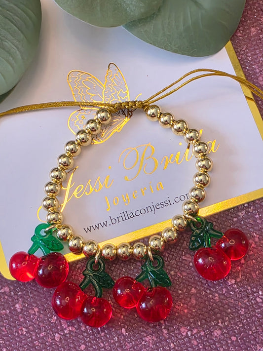 Pulseta de Balines y Cereza ajustable